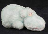 Eden Hippo Baby Blue Musical Plush Lovey